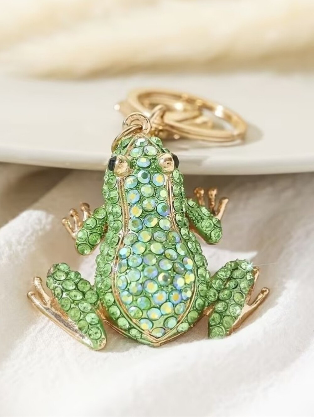 Green  Frog Keychain /bag Charm